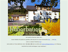 Tablet Screenshot of huberbauer.at